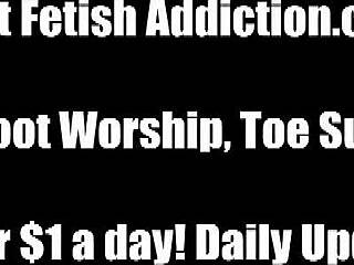 You WILL worship my feet all night long!