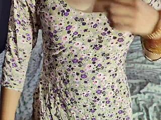 That hot Lankan beauty with big ass and cameltoe just got fucked hard by her tall neighbor.