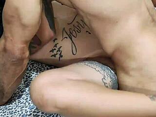 I adore how that chubby tattooed German girl loves her ass spread wide open