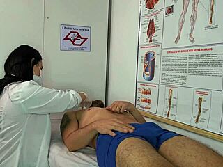 sexy nurse gets wet seeing patient erection