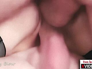 amateur couple performs double vaginal penetration with close up creampie and rough sloppy seconds