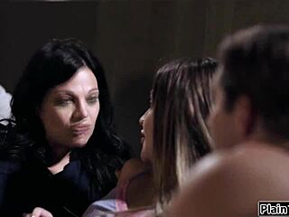 Plaintaboo Com - Stepmom N Stepson Fuck His New Roommate In Taboo Threesome With Deepthroat And Pussy Lick