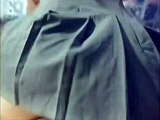 sexy mexican girl in bunny costume gets fucked by teacher after costume party