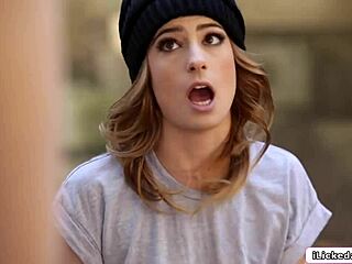 Brunette babe in lingerie fingering and facesitting her horny blonde teen neighbor for orgasm.