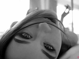 I, Misha Cross, give intense blowjob and wild ride with wet facial at home