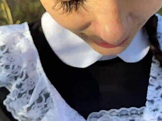 我第一次灌木丛操瘦黑发辣妹自制户外娇小18+暴露