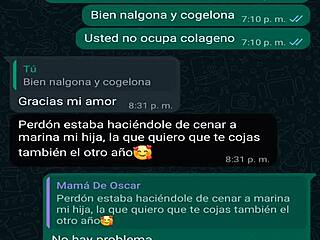 WhatsApp chat with my friend Oscar's boss leads to another steamy Mexican creampie session