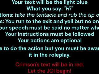 Why does Crimson X lost girl give such teasing JOI in Crimsons draft?