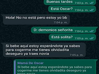 WhatsApp chat with my friend Oscar's boss leads to another steamy Mexican creampie session