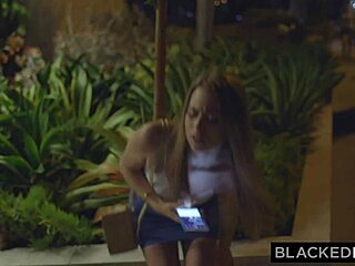 Blackedraw Cheating Girlfriend Hooks Up with BBC for Deepthroat Blowjob and Rough Doggystyle Fucking