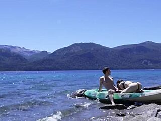 Horny Teen 18+ Couple Caught Having Sex on Public Beach with Huge Cumshot