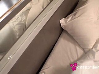 mayumi flashes hairy wet pussy bent over in doggystyle exhibition