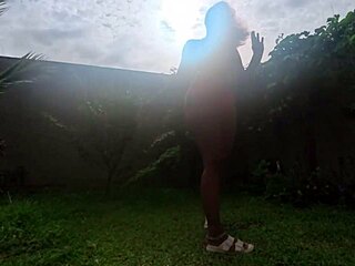 sri lankan nilmini sheron's big booty panty try on wet pussy tease