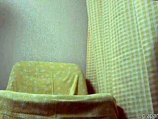 excited japanese college girl slips hand into panties on webcam