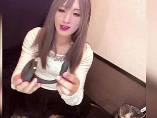 long haired crossdressing ladyboy anal masturbates live on cam so cute