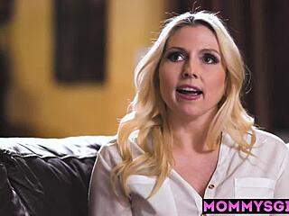 milf christie stevens dives into aften opal's pussy as stepmom stepdaughter bond