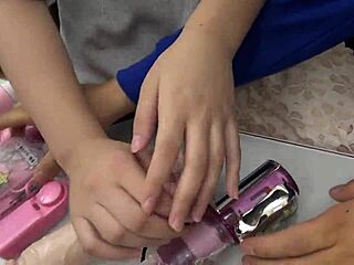 check out this asian babe's huge vibe toy collection with kamiki fuma