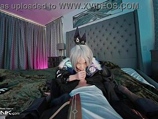vr conk's silver wolf cosplay has me moaning from deep asian throat and hard fucks