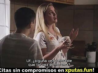 Hot Blonde Stepmom Craves Taboo Family Sex Spanish Sub