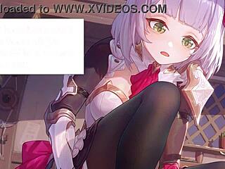 原神诺艾尔乳交足交新仆人JOI😍👣