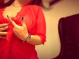 i can't resist unleashing my sensual side in red lingerie