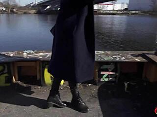 german scout rina helena's first anal pounding, deepthroat gagging and facial cumshot in casting