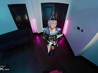 vr conk's silver wolf cosplay has me moaning from deep asian throat and hard fucks