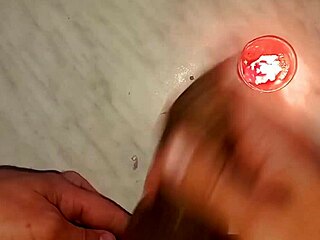 drip wax on my long tattooed foreskin penis gets rock hard aroused