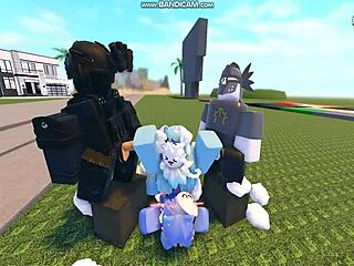 whoreblox gangbang ramps up with creampie bangs and cumshots in game mode 11