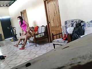 Stepmom Sofa Rest Turns Whore Fuck By Stepson Ebony!