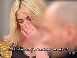 why should this hot russian hairdresser fuck to buy furniture?