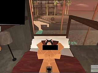 Rough Creampie Slut Follada Hard in Roblox Hidden Side