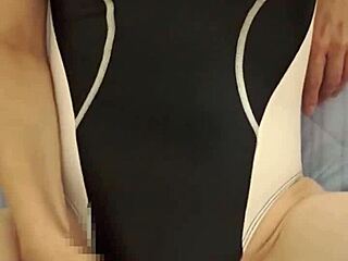 Amateur Japanese Wife Wears Swimsuit Gets Bukakke Homemade