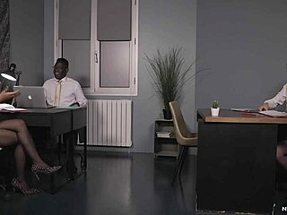 omg i'm so fuckin horny polly pons lets eddy wreck her tight asian butthole in office ughh