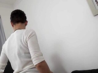 cuckold licks bbc creampie from wife's gaping asshole after rough ride