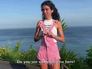 guard catches naughty girl seaside fuck