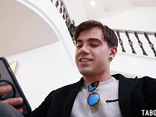 Young Stud Reverse Gangbanged By Five Huge-Titted Blondes!