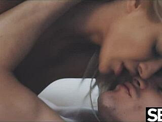 Blonde Sucks Cock Wild Then Rides to Creampie Bliss