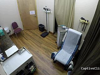 Lainey Spreads Tits in Latex Nurse Gloves Backstage