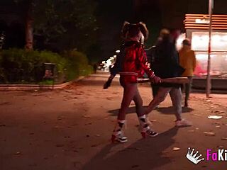 Nasty Harley Quinn Lady Medusa Hunts Massive Cock Outdoors