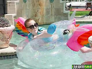 jmac fingers and fucks amber addis' shaved teen pussy outdoors screaming