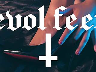 Latina in glasses chokes on deepthroat before footjob tease