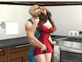 HANDYMAN POUNDS SQUIRTING SINK TITS ASS SEX