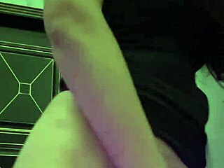 club brunette milf fucks pussy solo lipstick dance