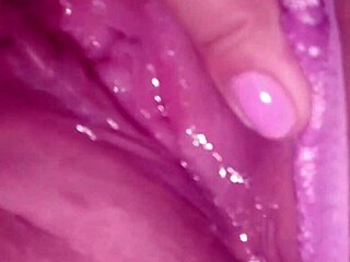 german milf slut fingered hard before i fuck her pussy at the door