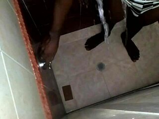 shower spying on horny girlfriend bathroom toy play gets wild