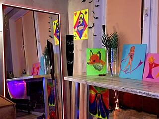 cute girl in lingerie orgasms hard on vibrator