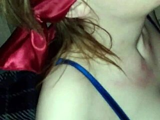 blindfolded girlfriend sucks cock clueless she's on secret camera