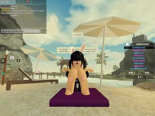 roblox slut rides monster cock legs shaking wet