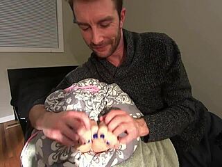 CEO Worships Sexy Secretary's Nylon Feet Full Flick